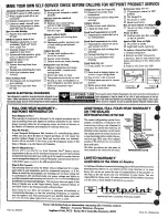 Предварительный просмотр 6 страницы Hotpoint CSF22M Use & Care Manual