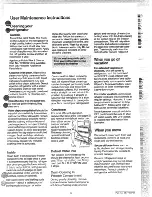 Предварительный просмотр 11 страницы Hotpoint CSF22T Use And Care Manual