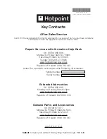 Предварительный просмотр 16 страницы Hotpoint CTD90 Instructions For Installation And Use Manual