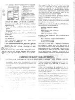 Предварительный просмотр 3 страницы Hotpoint CTF16 Instructions Manual