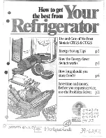 Hotpoint CTF23 Use And Care Manual preview