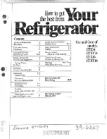 Preview for 1 page of Hotpoint CTX14 Use And Care Manual