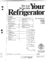 Preview for 1 page of Hotpoint CTX18 Use And Care Manual