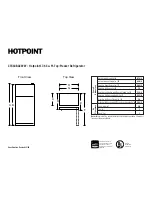 Preview for 1 page of Hotpoint CTX18BACWW Specification