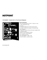 Предварительный просмотр 2 страницы Hotpoint CTX18GACWW Dimension Manual