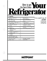 Hotpoint CTX22G Use And Care Manual preview