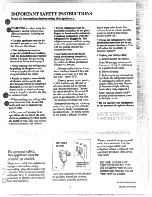 Preview for 3 page of Hotpoint CTX23 Use And Care Manual