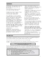 Предварительный просмотр 3 страницы Hotpoint DCH50CW Instructions For Installation And Use Manual