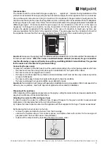 Предварительный просмотр 5 страницы Hotpoint DCH50GK Instructions For Installation And Use Manual