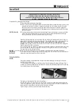 Предварительный просмотр 15 страницы Hotpoint DCH50GK Instructions For Installation And Use Manual