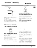 Preview for 31 page of Hotpoint DCL 08 CB Instructions For Installation And Use Manual