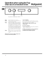 Предварительный просмотр 14 страницы Hotpoint DD2 540 BL Instructions For Installation And Use Manual