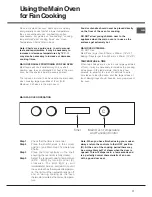 Предварительный просмотр 17 страницы Hotpoint DD2 540 BL Instructions For Installation And Use Manual