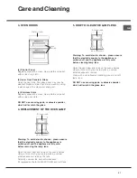 Предварительный просмотр 21 страницы Hotpoint DD2 540 BL Instructions For Installation And Use Manual