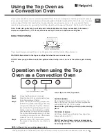 Предварительный просмотр 13 страницы Hotpoint DD53X Instructions For Installation And Use Manual