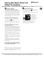 Предварительный просмотр 17 страницы Hotpoint DD53X Instructions For Installation And Use Manual