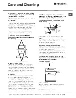 Предварительный просмотр 19 страницы Hotpoint DD53X Instructions For Installation And Use Manual