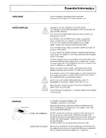 Preview for 3 page of Hotpoint DF51 Instruction Manual