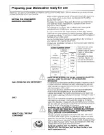 Preview for 8 page of Hotpoint DF51 Instruction Manual