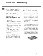 Предварительный просмотр 19 страницы Hotpoint DH 93 CX Instructions For Installation And Use Manual