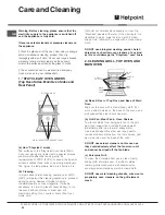 Предварительный просмотр 32 страницы Hotpoint DH 93 CX Instructions For Installation And Use Manual