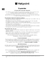 Предварительный просмотр 42 страницы Hotpoint DH 93 CX Instructions For Installation And Use Manual