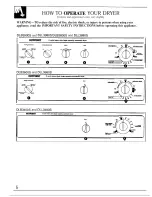 Preview for 6 page of Hotpoint DI_3800S Use And Care Manual