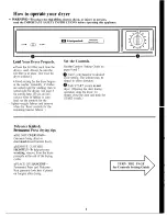 Preview for 5 page of Hotpoint DLB1250B Use And Care Manual