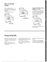 Preview for 9 page of Hotpoint DLB1250B Use And Care Manual