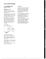 Preview for 13 page of Hotpoint DLB1250B Use And Care Manual