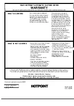 Предварительный просмотр 16 страницы Hotpoint DLB1550R Use And Care Manual