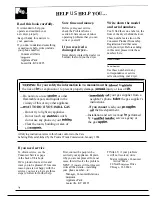 Preview for 2 page of Hotpoint DLB2450R Use And Care Manual