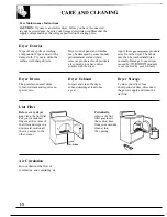 Preview for 10 page of Hotpoint DLB2450R Use And Care Manual