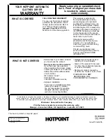 Preview for 16 page of Hotpoint DLB2450R Use And Care Manual