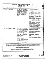 Preview for 15 page of Hotpoint DLB2650B Use And Care Manual