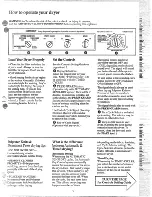 Preview for 5 page of Hotpoint DLB2900M Use And Care Manual