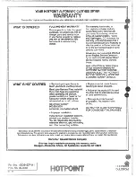 Preview for 15 page of Hotpoint DLB2900M Use And Care Manual