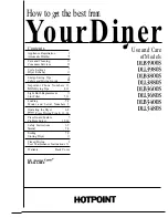 Hotpoint DLB3400S Use And Care Manual preview