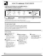 Предварительный просмотр 6 страницы Hotpoint Dm2650R Use And Care Manual