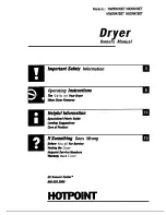 Hotpoint DRYER NWXR473ETNKXR473ET Owner'S Manual preview