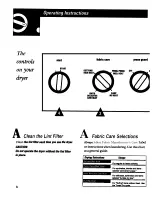 Предварительный просмотр 8 страницы Hotpoint DRYER NWXR473ETNKXR473ET Owner'S Manual