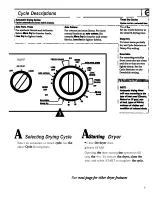 Предварительный просмотр 9 страницы Hotpoint DRYER NWXR473ETNKXR473ET Owner'S Manual