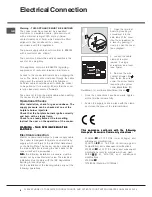 Предварительный просмотр 8 страницы Hotpoint DSD 60 S S Instructions For Installation And Use Manual