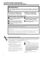 Preview for 2 page of Hotpoint DuraDrum HTDX100EM Owner'S Manual