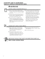 Preview for 4 page of Hotpoint DuraDrum HTDX100EM Owner'S Manual