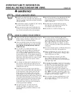 Предварительный просмотр 3 страницы Hotpoint DuraDrum HTDX100EMWW Use And Care Manual