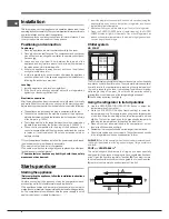 Предварительный просмотр 6 страницы Hotpoint E2BL xxxx F (TK) Operating Instructions Manual