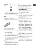 Preview for 7 page of Hotpoint E2BL xxxx F (TK) Operating Instructions Manual