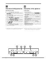 Preview for 6 page of Hotpoint E3D AA S C Operating Instructions Manual