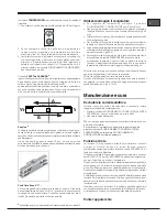 Предварительный просмотр 17 страницы Hotpoint E3D AA S C Operating Instructions Manual